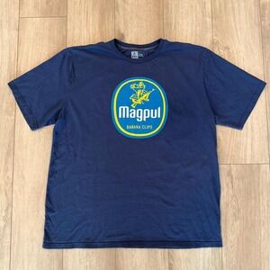 Magpul Banana Clips Cotton T-Shirt with blue oval logo Size: XXL